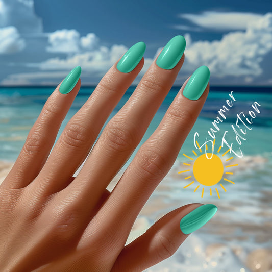 Gel Nail Strip Set Lagoon Breeze