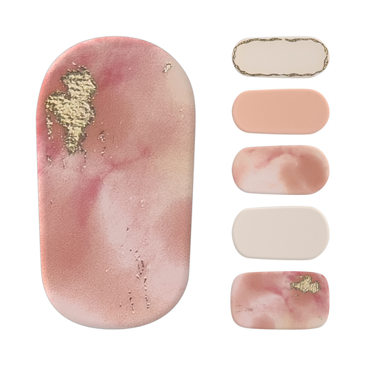 Gel Nail Halo Nude Marble Sunrise