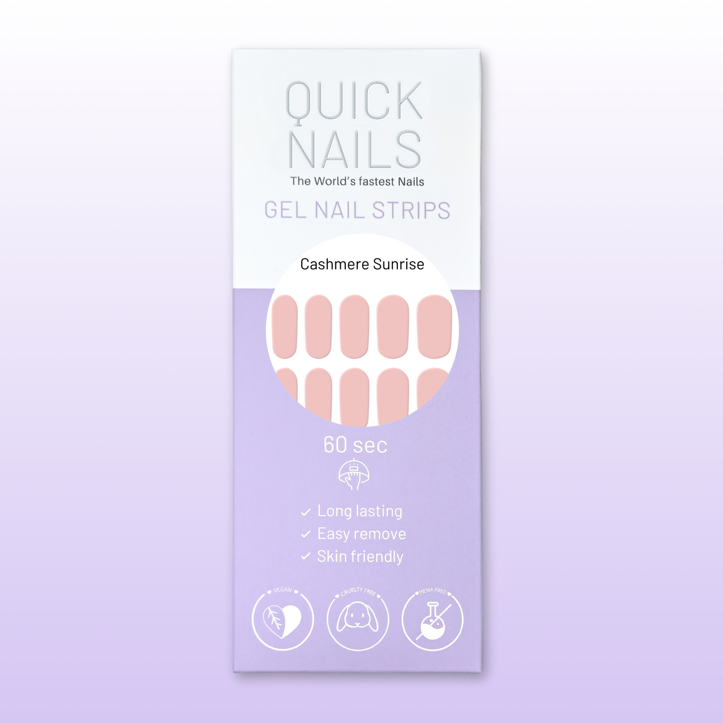 Gel Nail Strip Cashmere Sunrise