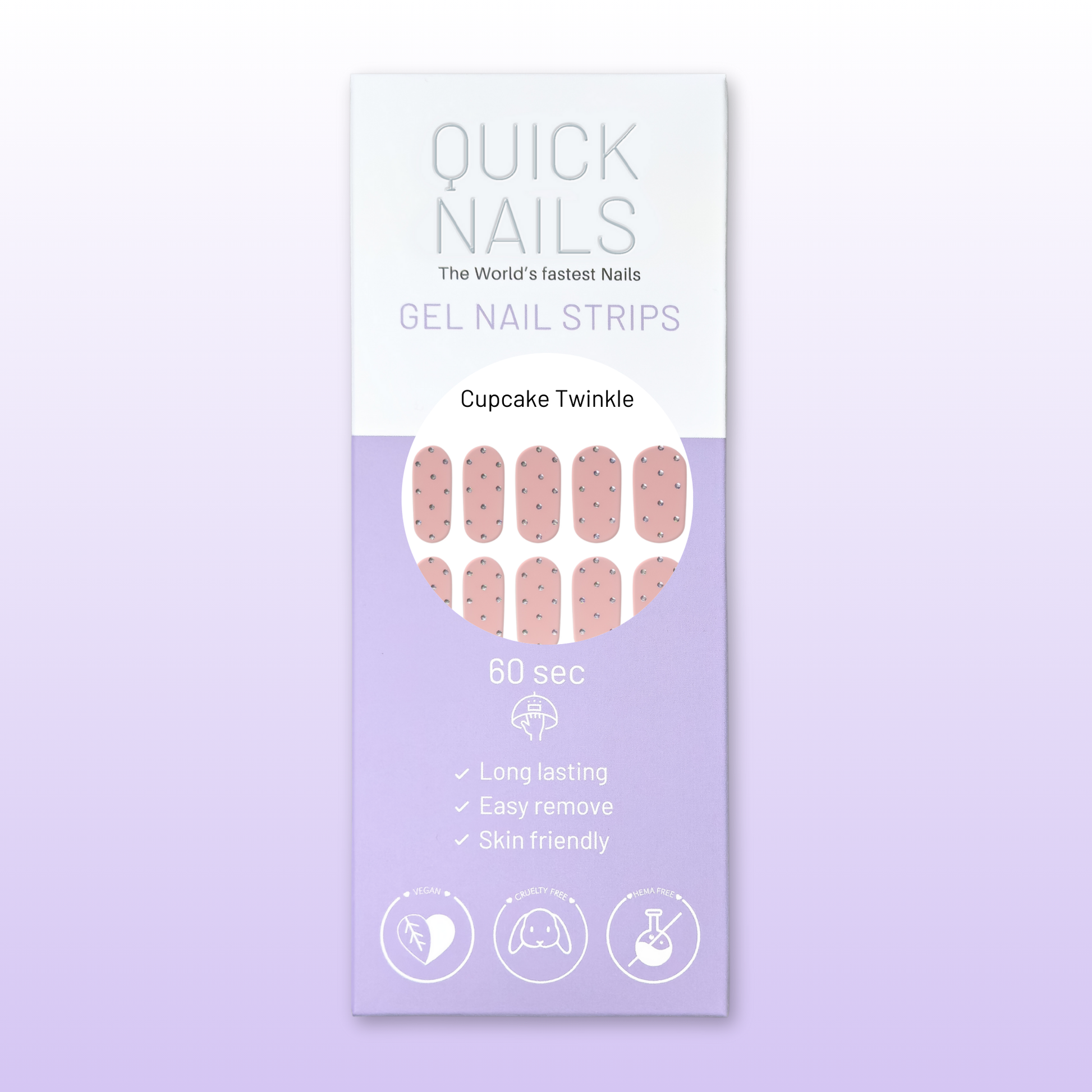 Gel Nail Strip Cupcake Twinkle