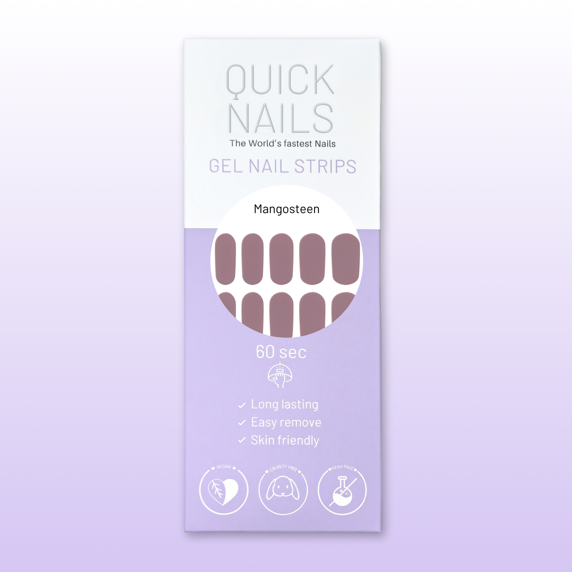 Gel Nail Strip Mangosteen