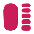 Gel Nail Strip Pink Velvet Magic