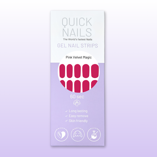 Gel Nail Strip Pink Velvet Magic