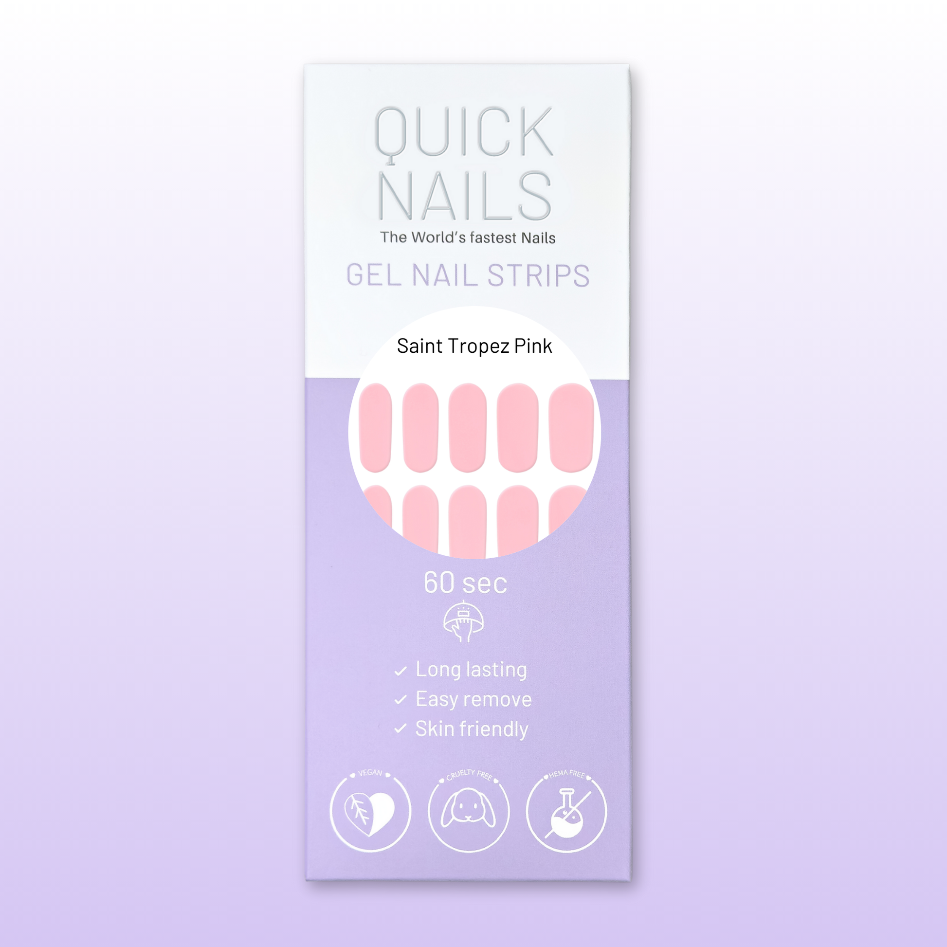 Gel Nail Strip Saint Tropez Pink