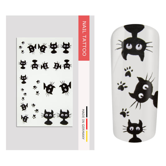 Nail Art Tattoo Animals