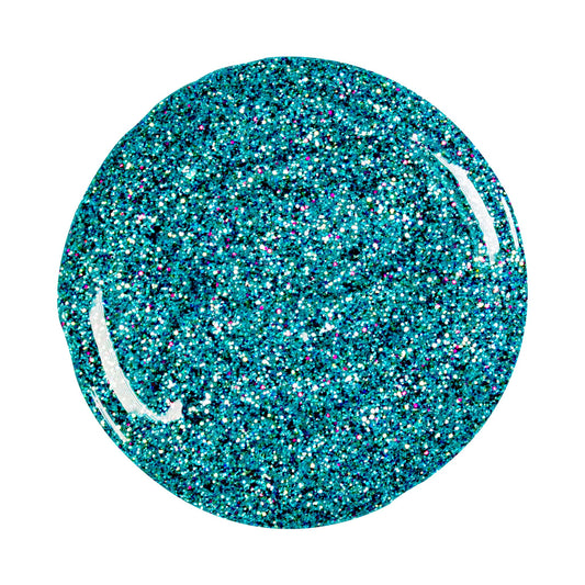 Effektgel Multi Glitter turquoise